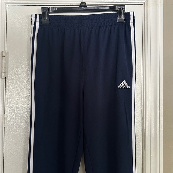 adidas Pants - Adidas Dark Blue Joggers with White Accents